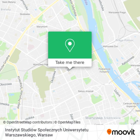 Instytut Studiów Społecznych Uniwersytetu Warszawskiego map