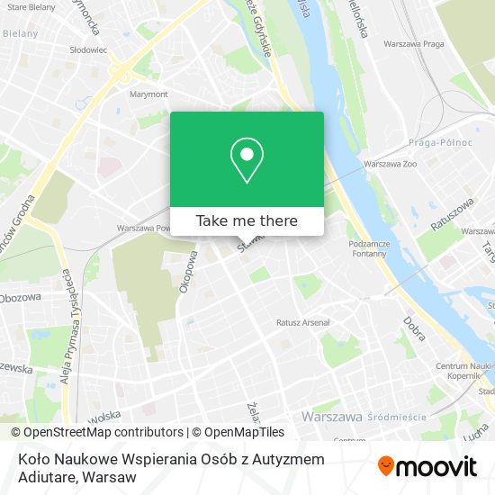 Koło Naukowe Wspierania Osób z Autyzmem Adiutare map