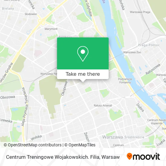 Карта Centrum Treningowe Wojakowskich. Filia