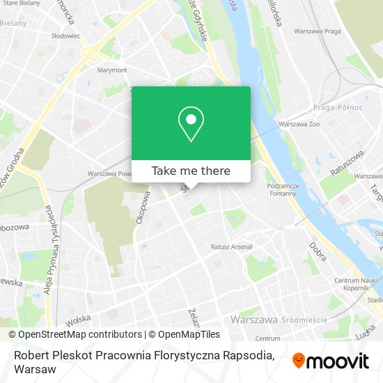 Robert Pleskot Pracownia Florystyczna Rapsodia map