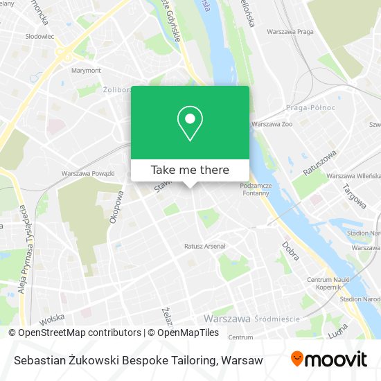 Sebastian Żukowski Bespoke Tailoring map