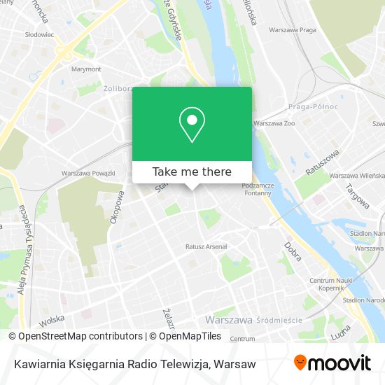 Карта Kawiarnia Księgarnia Radio Telewizja