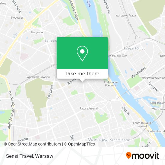 Sensi Travel map