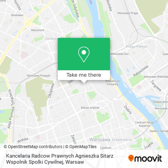 Kancelaria Radcow Prawnych Agnieszka Sitarz Wspolnik Spolki Cywilnej map