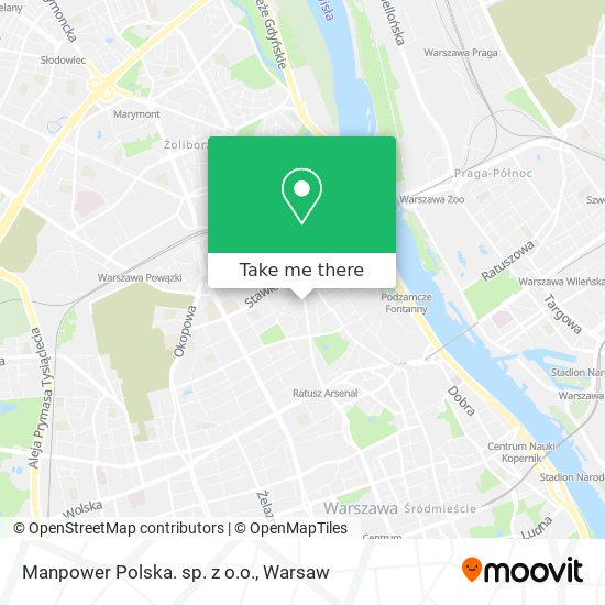 Manpower Polska. sp. z o.o. map