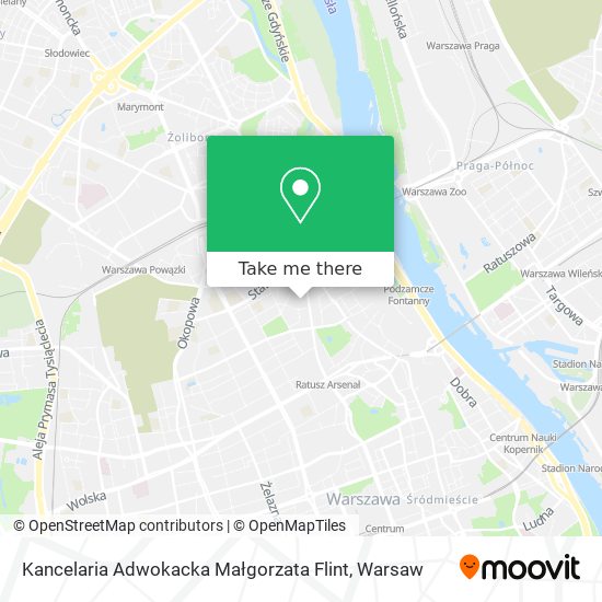 Kancelaria Adwokacka Małgorzata Flint map