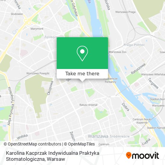 Karolina Kacprzak Indywidualna Praktyka Stomatologiczna map