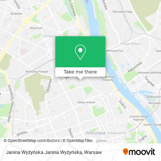 Janina Wyżyńska Janina Wyżyńska map