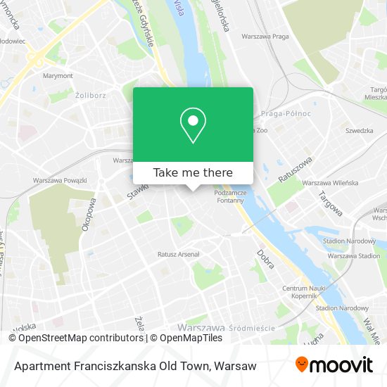 Apartment Franciszkanska Old Town map