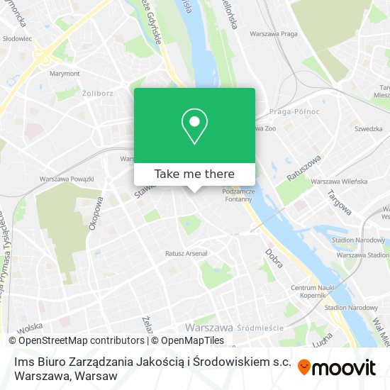 Ims Biuro Zarządzania Jakością i Środowiskiem s.c. Warszawa map