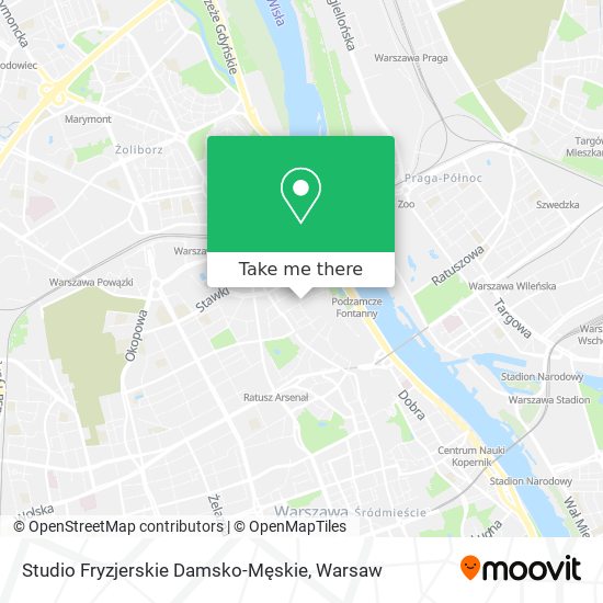 Карта Studio Fryzjerskie Damsko-Męskie