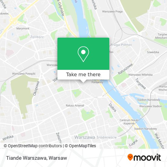 Tiande Warszawa map