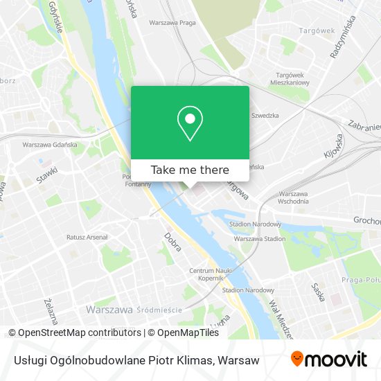 Usługi Ogólnobudowlane Piotr Klimas map