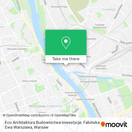 Eco Architektura Budownictwa-Inwestycje. Fabińska Ewa Warszawa map