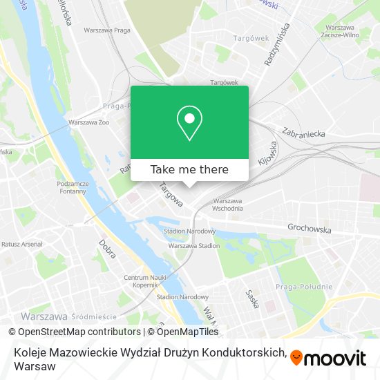 Koleje Mazowieckie Wydział Drużyn Konduktorskich map