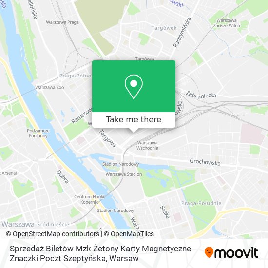 Sprzedaż Biletów Mzk Żetony Karty Magnetyczne Znaczki Poczt Szeptyńska map