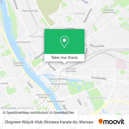 Zbigniew Wójcik Klub Okinawa Karate-do map