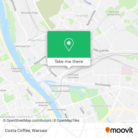 Costa Coffee map