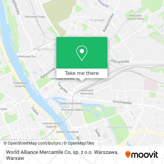 World Alliance Mercantile Co, sp. z o.o. Warszawa map