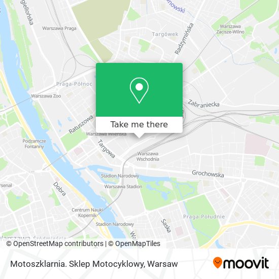 Motoszklarnia. Sklep Motocyklowy map