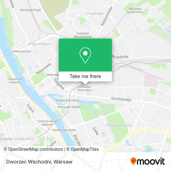 Dworzec Wschodni map