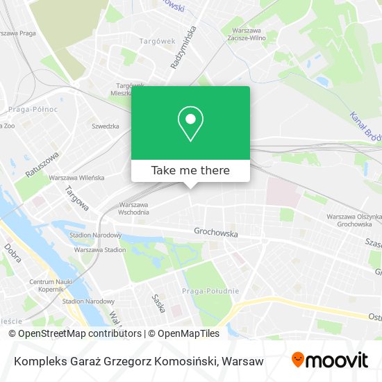 Kompleks Garaż Grzegorz Komosiński map