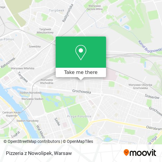 Pizzeria z Nowolipek map