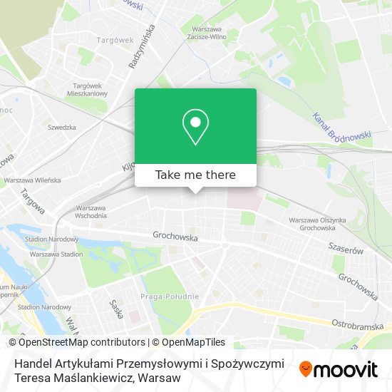 Handel Artykułami Przemysłowymi i Spożywczymi Teresa Maślankiewicz map