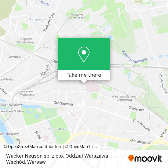 Wacker Neuson sp. z o.o. Oddział Warszawa Wschód map