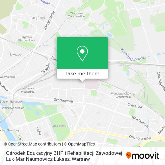 Ośrodek Edukacyjny BHP i Rehabilitacji Zawodowej Luk-Mar Naumowicz Lukasz map