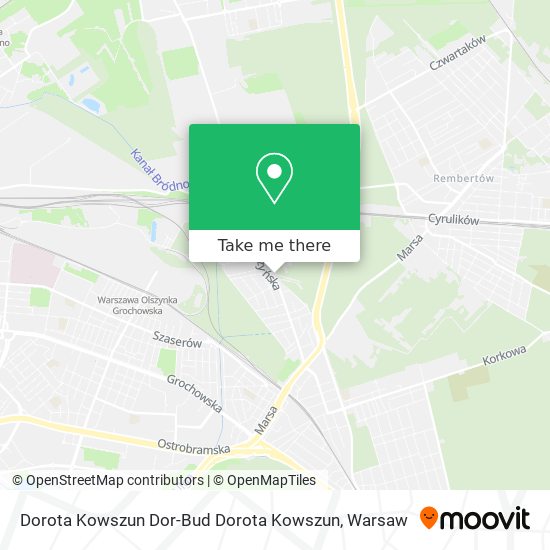 Dorota Kowszun Dor-Bud Dorota Kowszun map