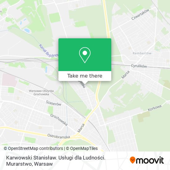 Karwowski Stanisław. Usługi dla Ludności. Murarstwo map