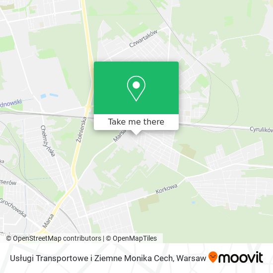 Usługi Transportowe i Ziemne Monika Cech map