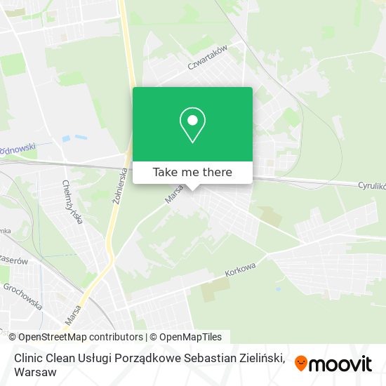 Clinic Clean Usługi Porządkowe Sebastian Zieliński map