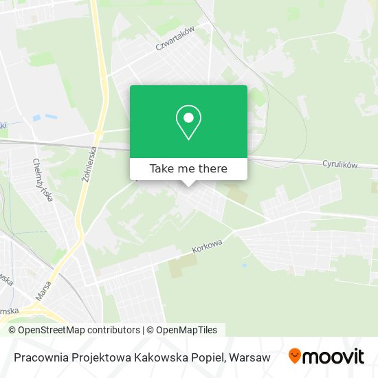 Pracownia Projektowa Kakowska Popiel map