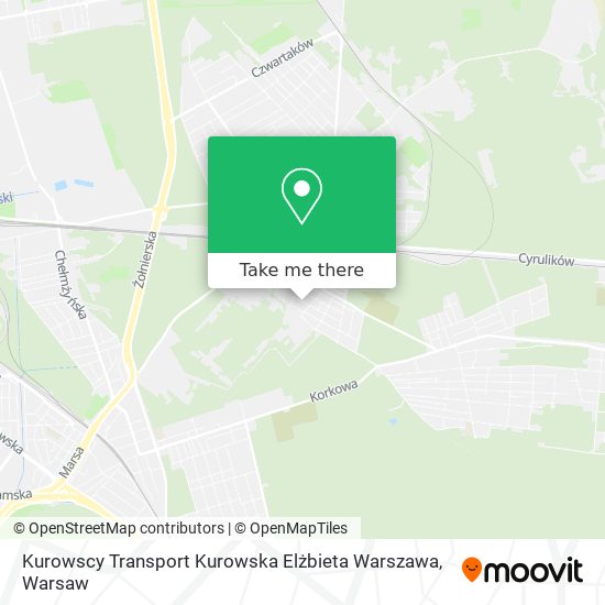 Карта Kurowscy Transport Kurowska Elżbieta Warszawa