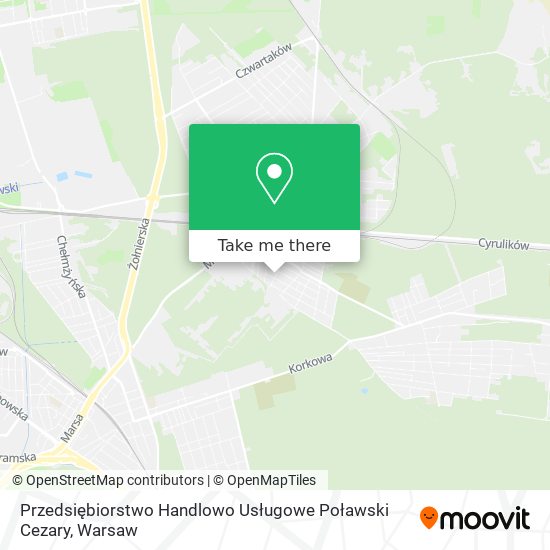 Przedsiębiorstwo Handlowo Usługowe Poławski Cezary map