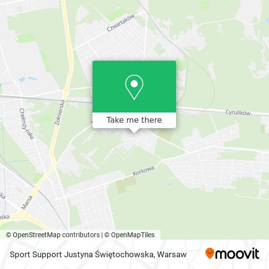 Sport Support Justyna Świętochowska map