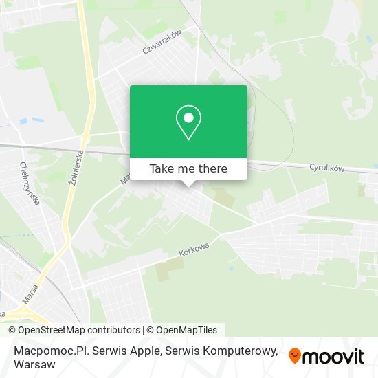 Macpomoc.Pl. Serwis Apple, Serwis Komputerowy map