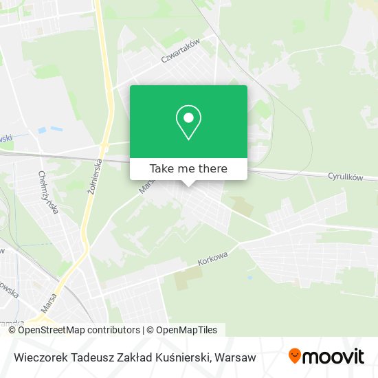 Wieczorek Tadeusz Zakład Kuśnierski map