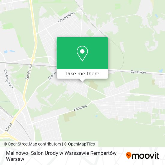 Malinowo- Salon Urody w Warszawie Rembertów map