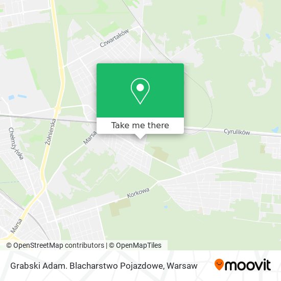 Grabski Adam. Blacharstwo Pojazdowe map