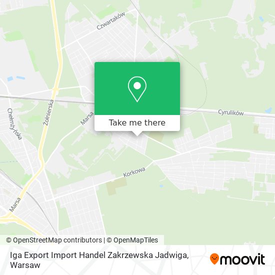 Iga Export Import Handel Zakrzewska Jadwiga map