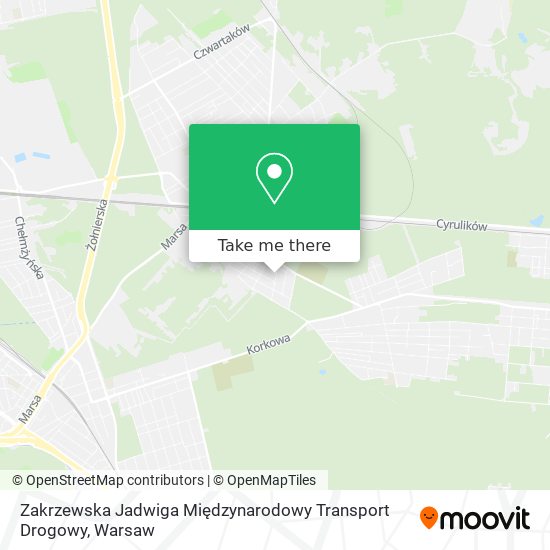 Карта Zakrzewska Jadwiga Międzynarodowy Transport Drogowy