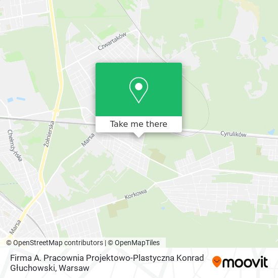 Firma A. Pracownia Projektowo-Plastyczna Konrad Głuchowski map