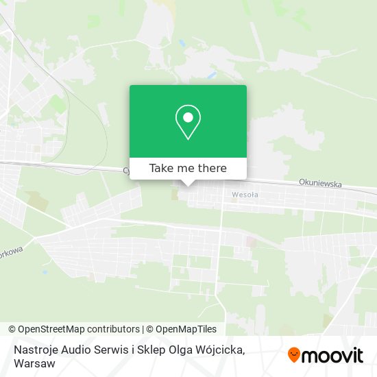 Nastroje Audio Serwis i Sklep Olga Wójcicka map