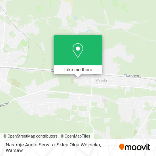Nastroje Audio Serwis i Sklep Olga Wójcicka map