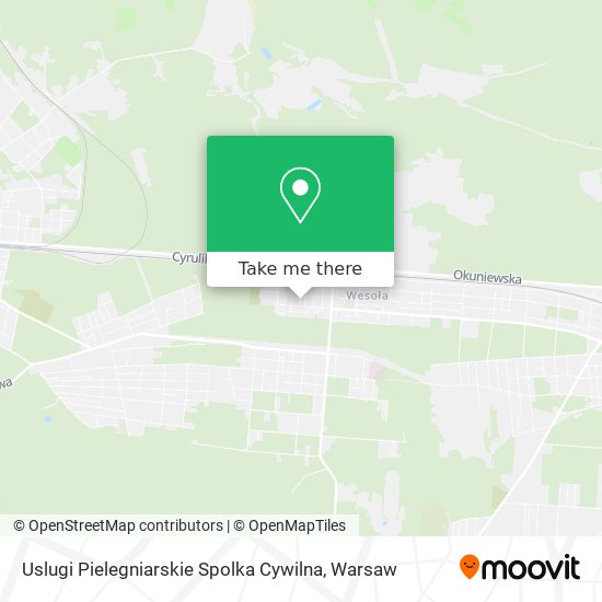 Uslugi Pielegniarskie Spolka Cywilna map