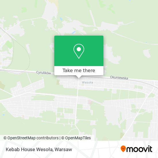 Kebab House Wesoła map