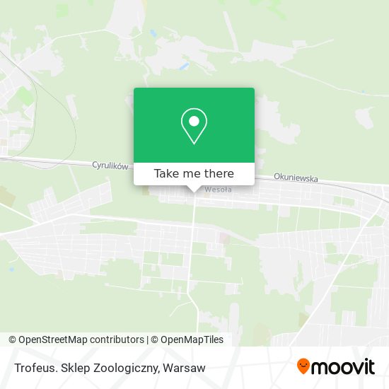 Trofeus. Sklep Zoologiczny map